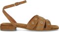 STEFANO LAURAN Sandalen met Hak Dames 25014 Suède Camel - Camel