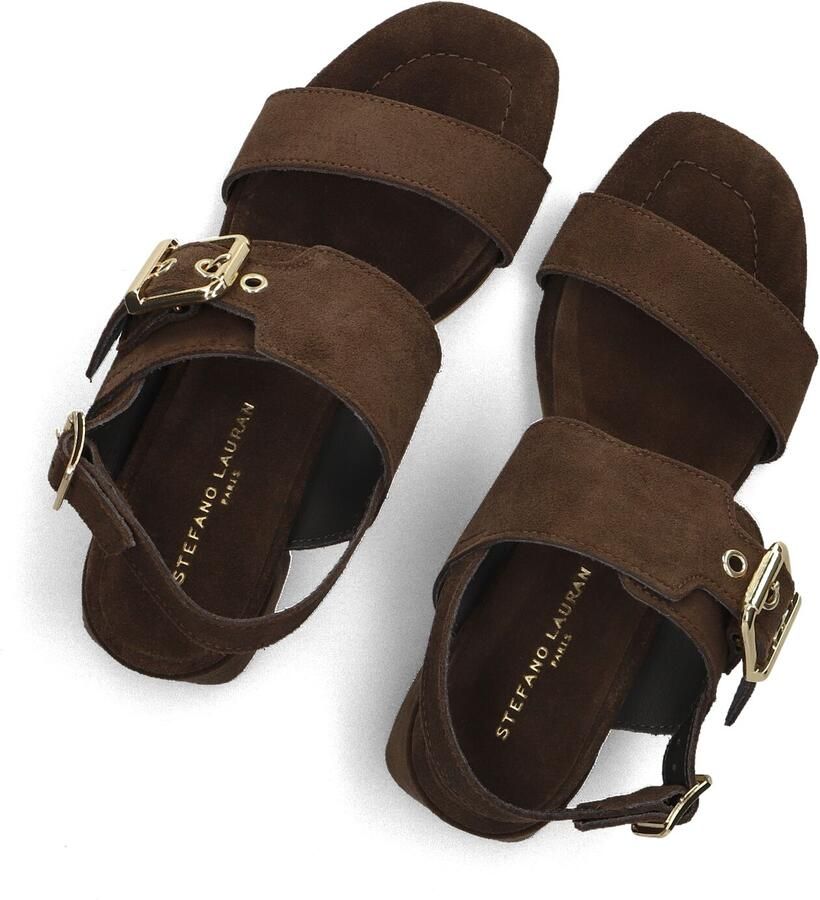 STEFANO LAURAN Sandalen met Hak Dames 25038 Maat: 37 Materiaal: Suède Kleur: Bruin - Foto 2