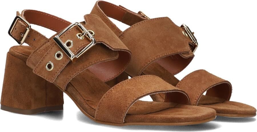 STEFANO LAURAN Sandalen met Hak Dames 25038 Maat: 40 Materiaal: Suède Kleur: Bruin