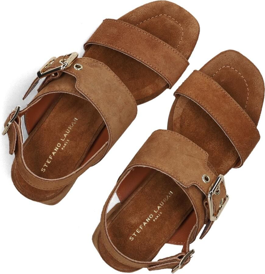 STEFANO LAURAN Sandalen met Hak Dames 25038 Maat: 37 Materiaal: Suède Kleur: Bruin - Foto 2