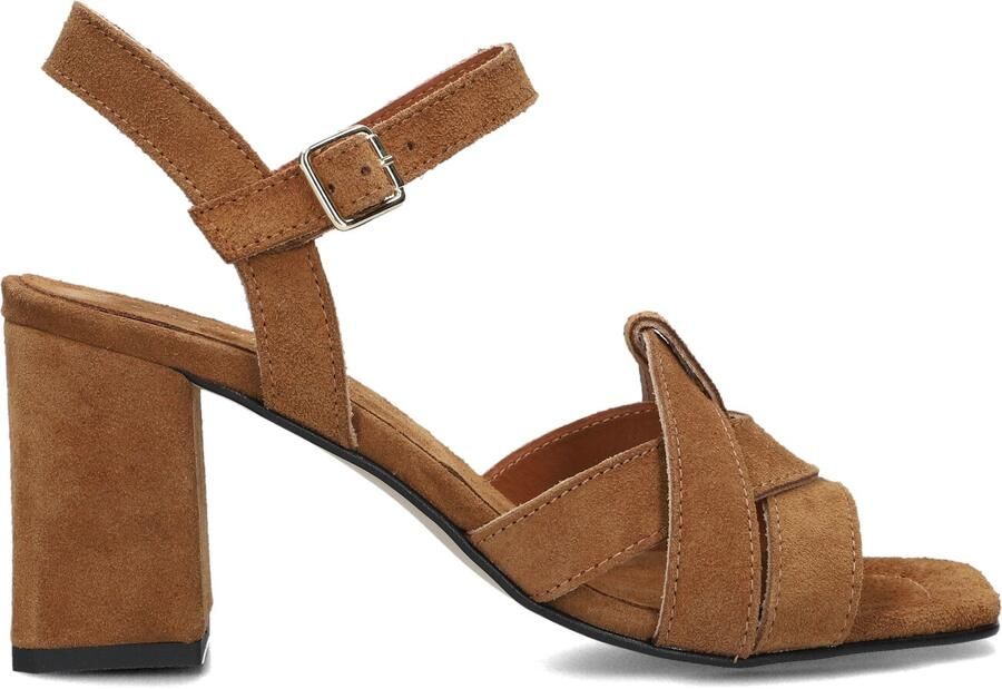 STEFANO LAURAN Sandalen met Hak Dames 25149 Maat: 40 Materiaal: Suède Kleur: Camel - Foto 3