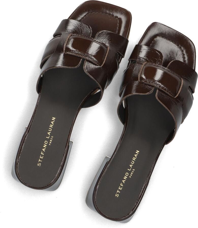 STEFANO LAURAN Slippers Dames 24050 H Maat: 42 Materiaal: Lakleer Kleur: Bruin - Foto 2