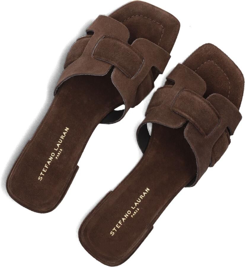 STEFANO LAURAN Slippers Dames 24050 Maat: 43 Materiaal: Suède Kleur: Bruin - Foto 2