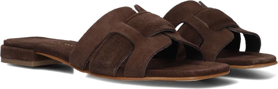 STEFANO LAURAN Slippers Dames 24050 Maat: 43 Materiaal: Suède Kleur: Bruin