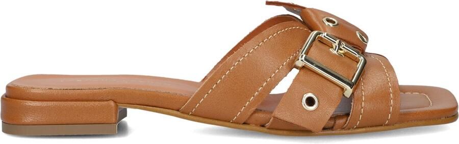 STEFANO LAURAN Slippers Dames 25037 Maat: 43 Materiaal: Leer Kleur: Camel - Foto 5
