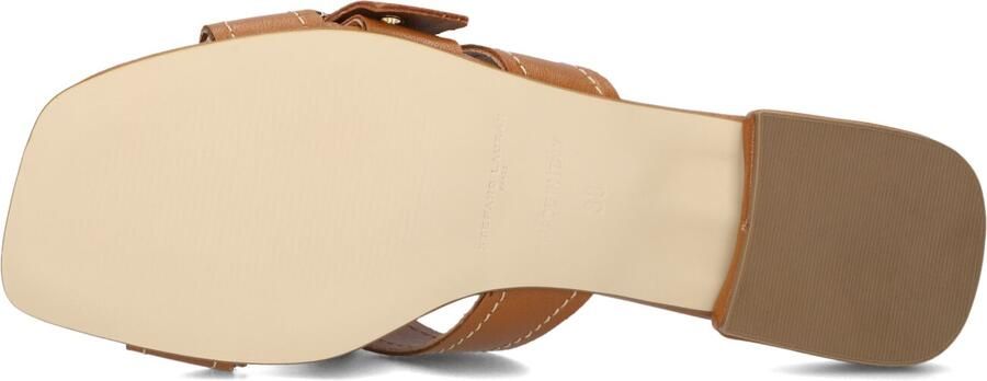 STEFANO LAURAN Slippers Dames 25037 Maat: 43 Materiaal: Leer Kleur: Camel - Foto 3