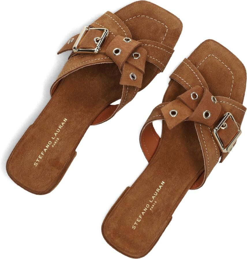 STEFANO LAURAN Slippers Dames 25037 Maat: 40 Materiaal: Suède Kleur: Bruin - Foto 2