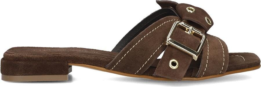 STEFANO LAURAN Slippers Dames 25037 Maat: 36 Materiaal: Suède Kleur: Bruin - Foto 4