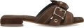 STEFANO LAURAN Slippers Dames 25037 Suède Bruin - Donkerbruin