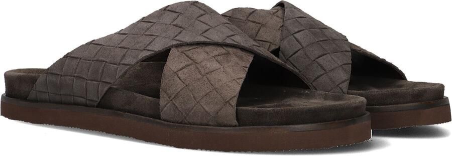 STEFANO LAURAN Slippers Heren 26001 Maat: 43 Materiaal: Suède Kleur: Taupe