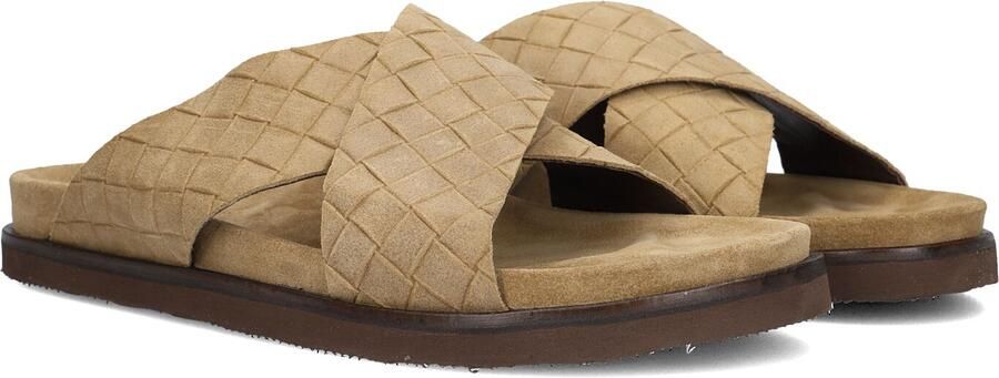 STEFANO LAURAN Slippers Heren 26001 Maat: 42 Materiaal: Suède Kleur: Camel