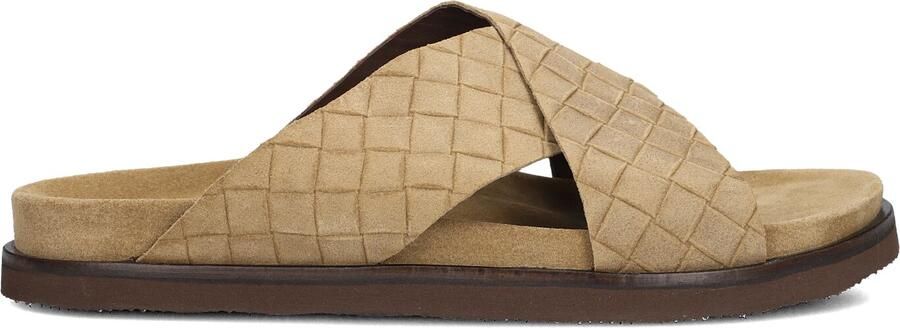 STEFANO LAURAN Slippers Heren 26001 Maat: 42 Materiaal: Suède Kleur: Camel - Foto 3