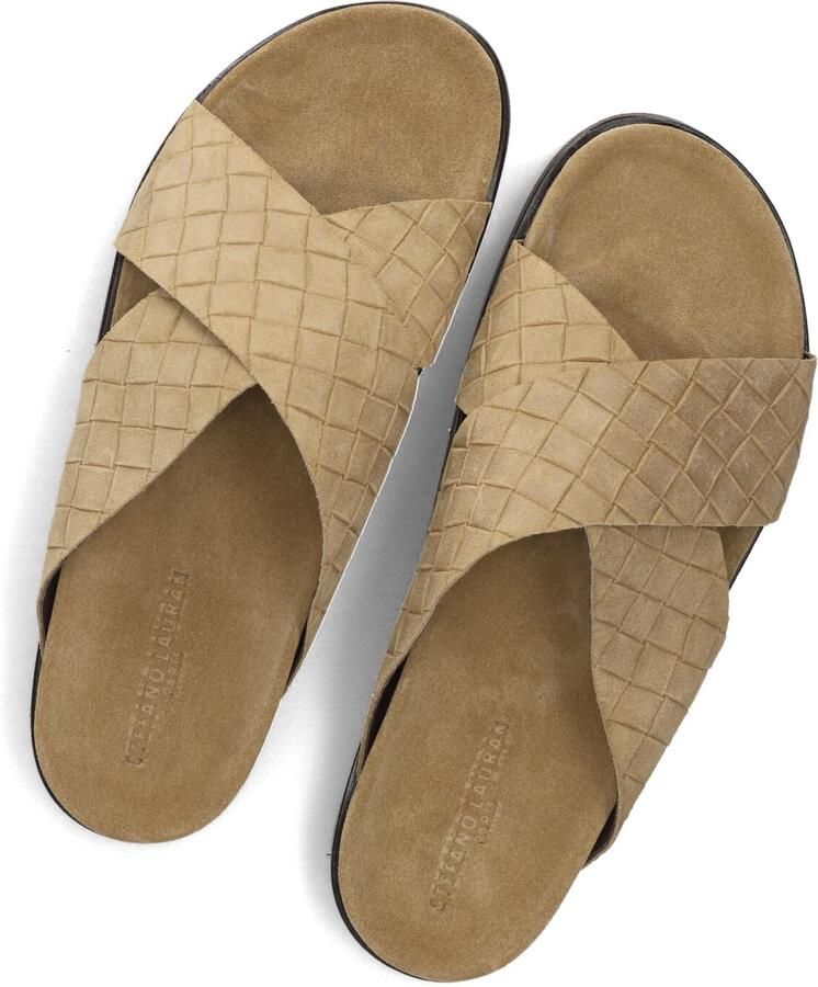 STEFANO LAURAN Slippers Heren 26001 Maat: 44 Materiaal: Suède Kleur: Camel - Foto 2