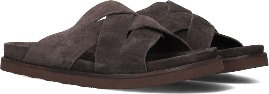 STEFANO LAURAN Slippers Heren 26004 Maat: 42 Materiaal: Suède Kleur: Bruin