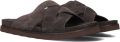 STEFANO LAURAN Badslippers Heren 26004 Suède Bruin - Donkerbruin