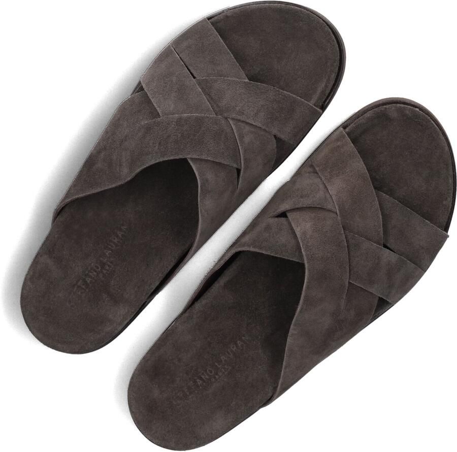 STEFANO LAURAN Slippers Heren 26004 Maat: 42 Materiaal: Suède Kleur: Bruin - Foto 2