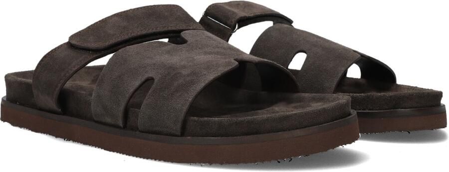 STEFANO LAURAN Badslippers Heren 26004 Maat: 45 Materiaal: Suède Kleur: Bruin