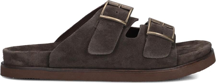 STEFANO LAURAN Slippers Heren 26005 Maat: 46 Materiaal: Suède Kleur: Bruin - Foto 4