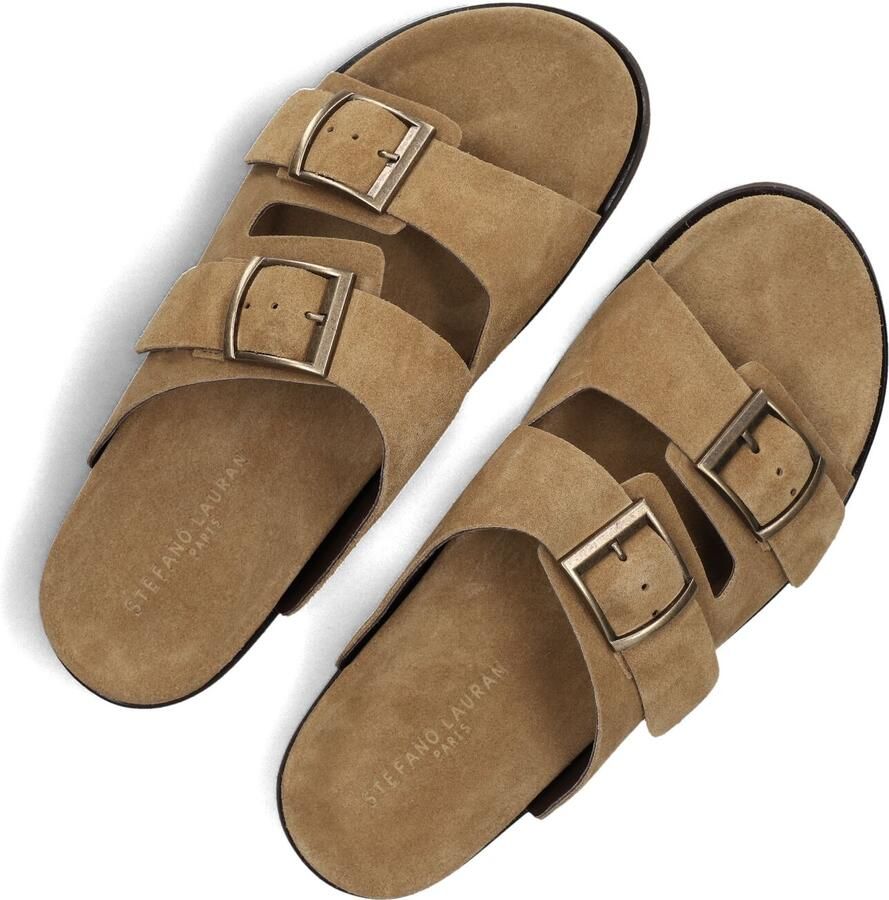 STEFANO LAURAN Slippers Heren 26005 Maat: 43 Materiaal: Suède Kleur: Camel - Foto 2