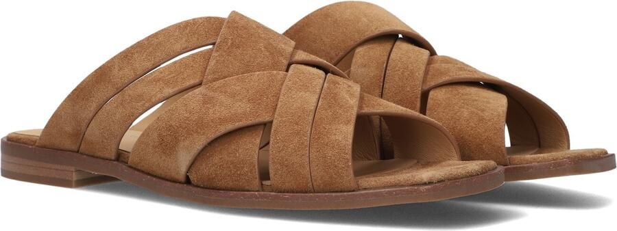 STEFANO LAURAN Slippers Dames 4004a Maat: 41 Materiaal: Suède Kleur: Camel