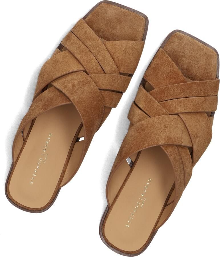 STEFANO LAURAN Slippers Dames 4004a Maat: 41 Materiaal: Suède Kleur: Camel - Foto 2