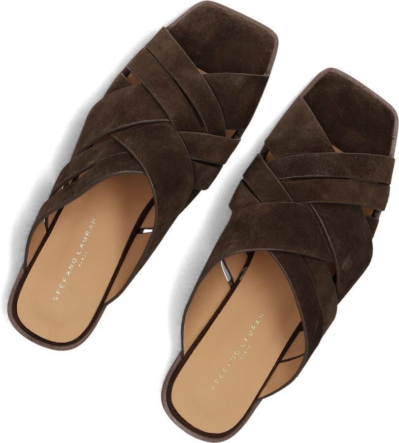 STEFANO LAURAN Slippers Dames 4004a Maat: 37 Materiaal: Suède Kleur: Bruin - Foto 2