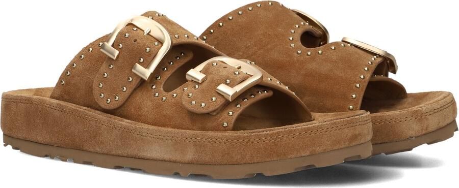 STEFANO LAURAN Slippers Dames Dk56658 Maat: 36 Materiaal: Suède Kleur: Bruin