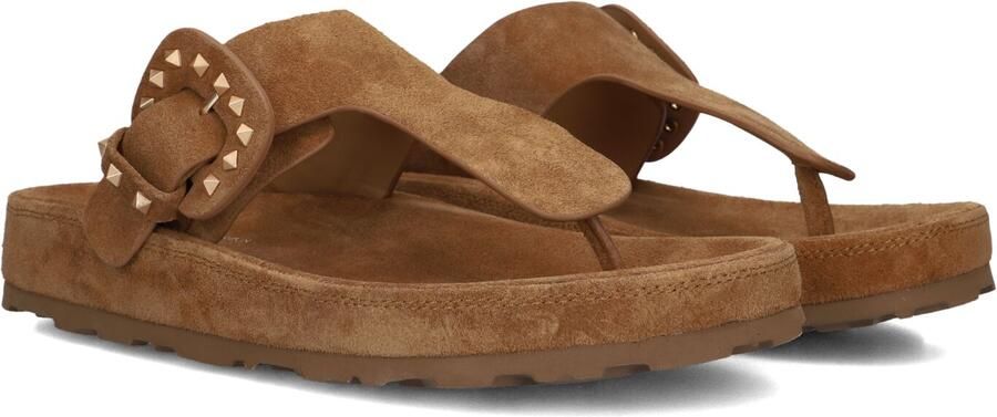 STEFANO LAURAN Teenslippers Dames Dk5668 Maat: 42 Materiaal: Suède Kleur: Camel