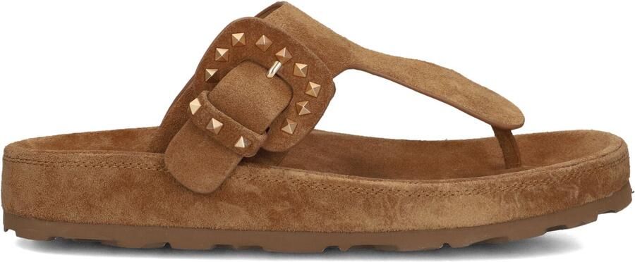 STEFANO LAURAN Teenslippers Dames Dk5668 Maat: 42 Materiaal: Suède Kleur: Camel - Foto 3