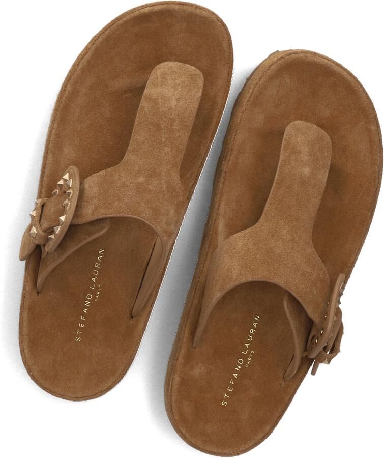 STEFANO LAURAN Teenslippers Dames Dk5668 Maat: 42 Materiaal: Suède Kleur: Camel - Foto 2