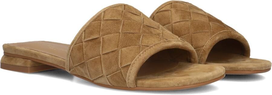 STEFANO LAURAN Slippers Dames L24073 Maat: 37 Materiaal: Suède Kleur: Camel