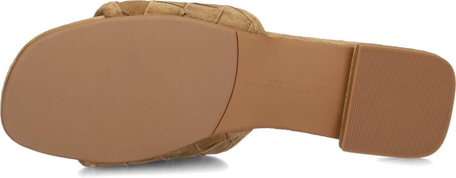 STEFANO LAURAN Slippers Dames L24073 Maat: 37 Materiaal: Suède Kleur: Camel - Foto 3