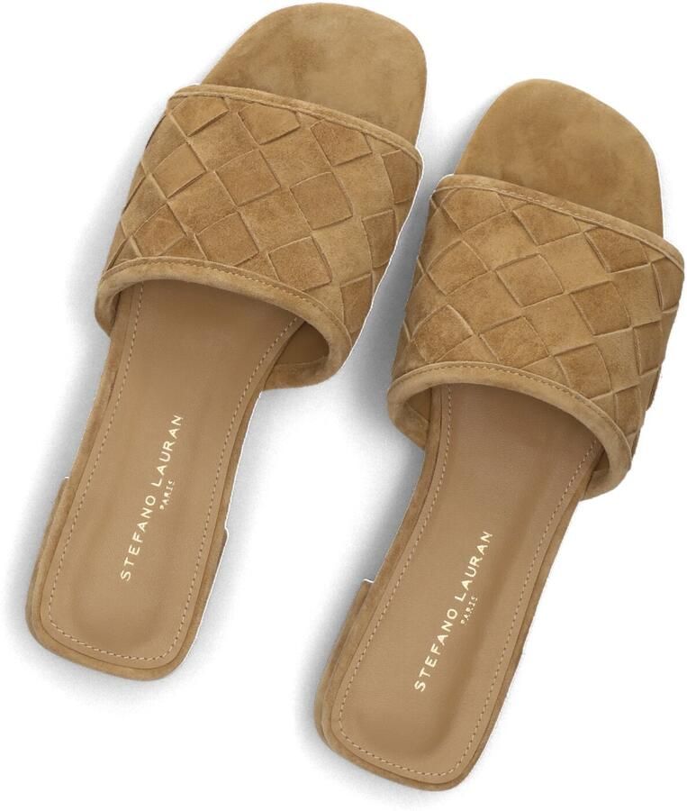 STEFANO LAURAN Slippers Dames L24073 Maat: 37 Materiaal: Suède Kleur: Camel - Foto 2