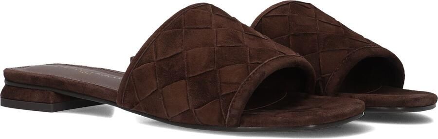 STEFANO LAURAN Slippers Dames L24073 Maat: 38 Materiaal: Suède Kleur: Bruin