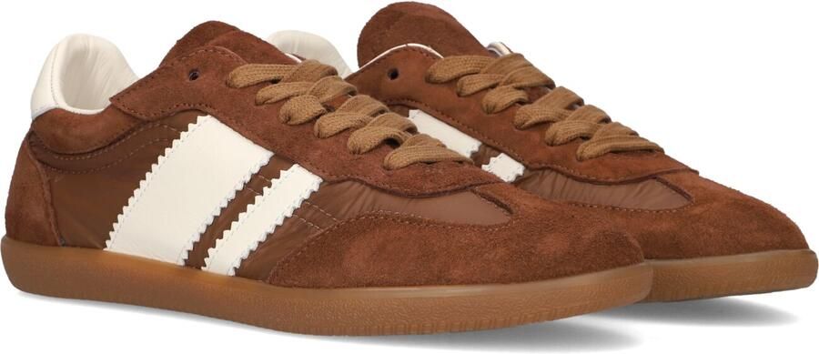 STEFANO LAURAN Lage Sneakers Dames 1white119 Suède Bruin