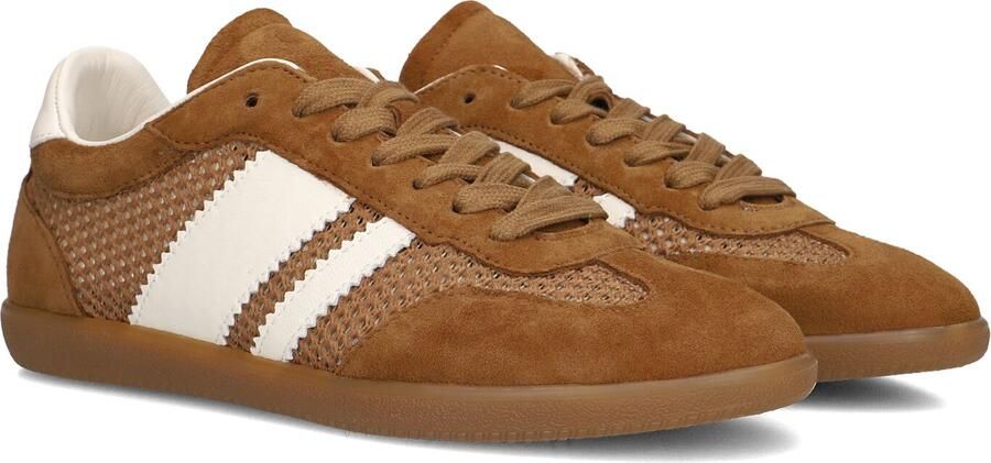 STEFANO LAURAN Lage Sneakers Dames 1white1191 Suède Bruin