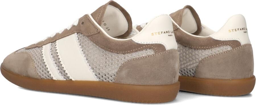 STEFANO LAURAN Lage Sneakers Dames 1white1191 Suède Taupe - Foto 3