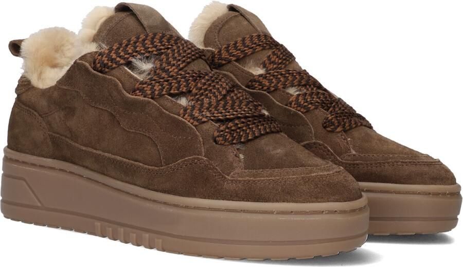 STEFANO LAURAN Lage Sneakers Dames Anemone-88 Suède Bruin