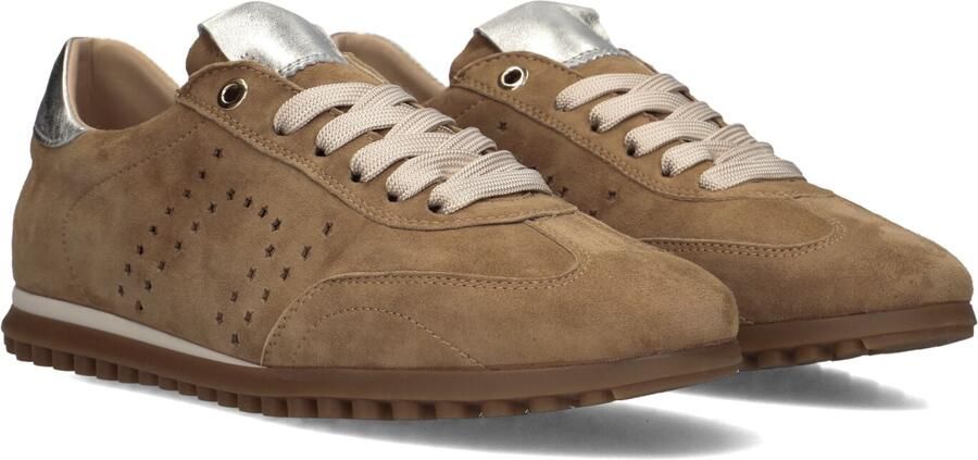 STEFANO LAURAN Lage Sneakers Dames Avril Suède Camel - Foto 2
