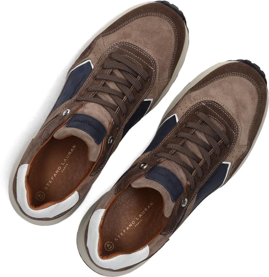 STEFANO LAURAN Lage Sneakers Heren Star 005 Suède Bruin - Foto 4