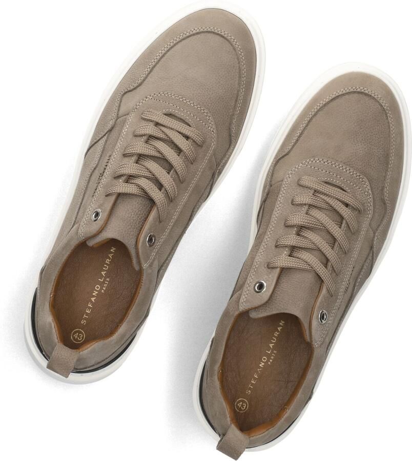 STEFANO LAURAN Lage Sneakers Heren Star 008 Nubuck Taupe - Foto 4