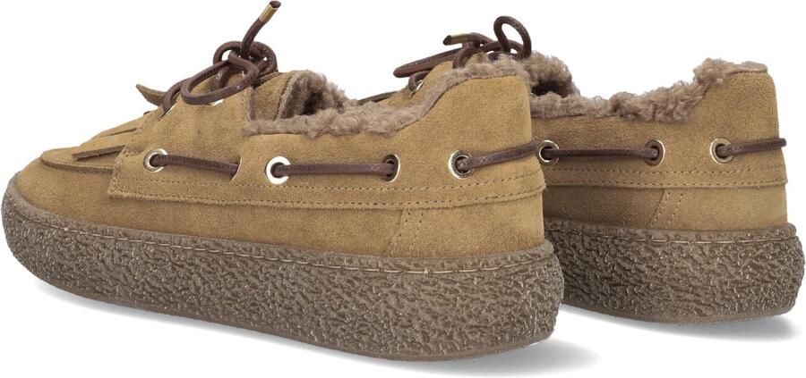 STEFANO LAURAN Veterschoenen Dames Coco Suède Camel - Foto 3
