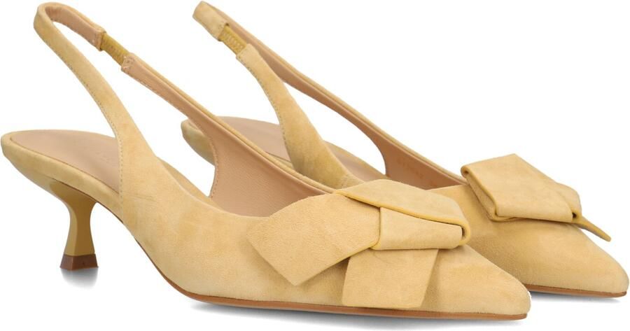 STEFANO LAURAN Slingbacks Dames St2642 Maat: 37 Materiaal: Suède Kleur: Geel