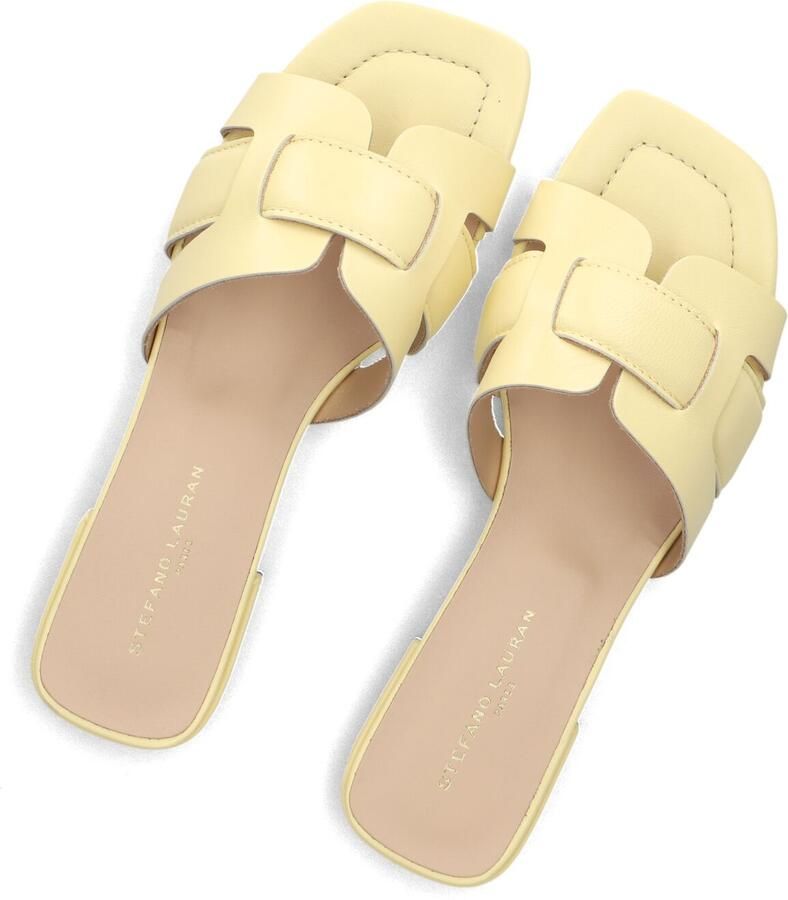 STEFANO LAURAN Gele Slippers 24050 - Foto 2
