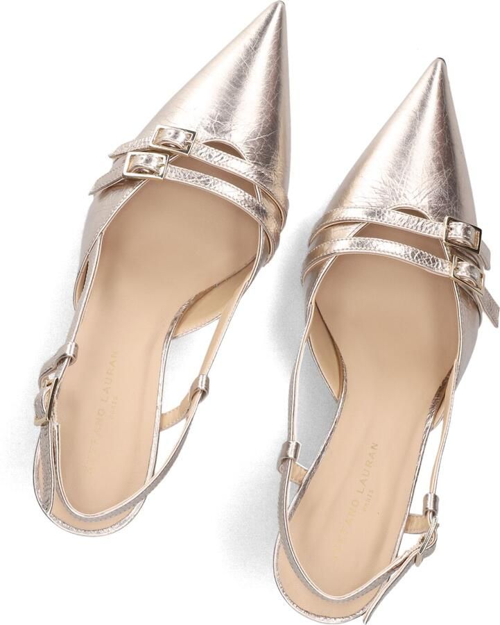 STEFANO LAURAN Slingbacks Dames 77212 Maat: 42 Materiaal: Leer Kleur: Goudkleurig - Foto 2