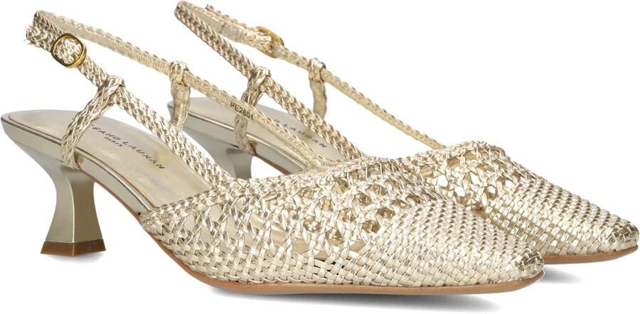 STEFANO LAURAN Slingbacks Dames Pe2601 Maat: 42 Materiaal: Textiel Kleur: Goudkleurig