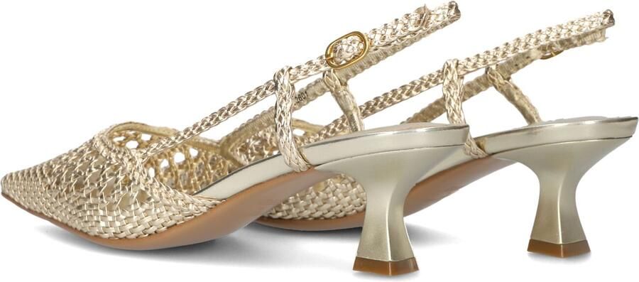 STEFANO LAURAN Slingbacks Dames Pe2601 Maat: 42 Materiaal: Textiel Kleur: Goudkleurig - Foto 3