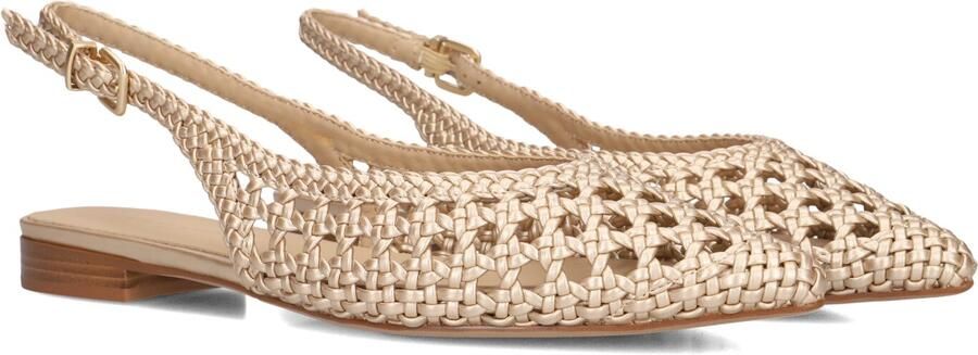 STEFANO LAURAN Slingbacks Dames St2546 Maat: 39 Materiaal: Textiel Kleur: Goudkleurig