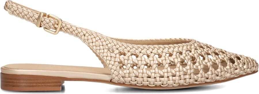 STEFANO LAURAN Slingbacks Dames St2546 Maat: 39 Materiaal: Textiel Kleur: Goudkleurig - Foto 4