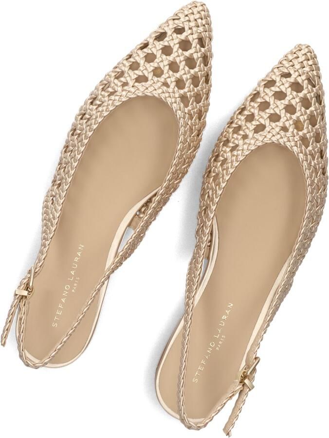 STEFANO LAURAN Slingbacks Dames St2546 Maat: 39 Materiaal: Textiel Kleur: Goudkleurig - Foto 2